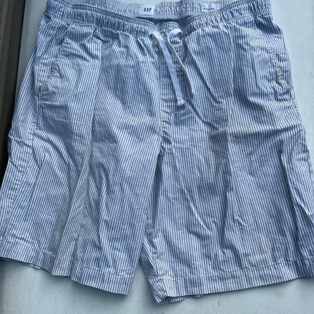 gap pinstripe shorts